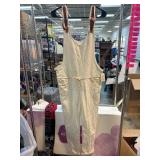 Italian-Made White Cotton Overalls