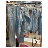 FUBU Sports Two-Piece Light Blue Tracksuit