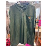 Carhartt XL Green Long-Sleeve Shirt