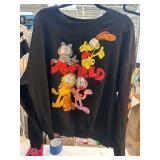 Garfield 3X Black Sweatshirt with Graphics