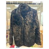 PPLA Faux Fur Coat in Black