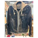 Sun + Stone Medium Denim Jacket with Hood