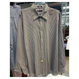 Chaps Wrinkle-Free Striped Shirt, Size 34/35