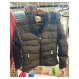 Black Snobbish Collection Jacket With Fur Hood