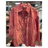 Divu Bayou XL Pink Patterned Shirt