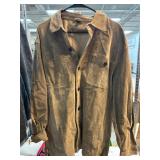Claiborne Button-Up Suede Shirt in Medium