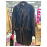 Massimo Dutti Brown Corduroy Coat