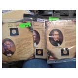 Presidential Coin Collection with Descriptive Card