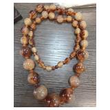 Beaded Necklace With Brown Tones