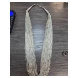 Multi-Strand Sterling Silver Necklace 85g