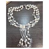 Sterling Silver and Beaded Necklace