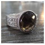 Judith Ripka Sterling Silver Ring With Gemstone
