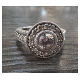Judith Ripka Sterling Silver Ring, Sz 9