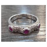 Judith Ripka Sterling Silver Ring Sz 11