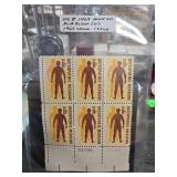 1969 Osteopathic Medicine Plate Block Stamps