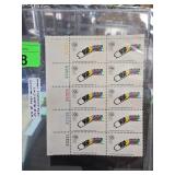 Sheet of 1984 Olympics Postage Stamps