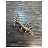 Sterling Silver Lizard Pendant