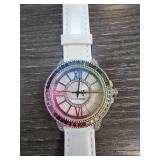 Judith Ripka Watch with White Strap