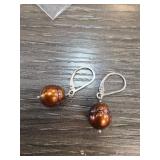Sterling Silver Earrings with Pearls