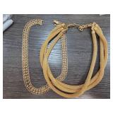 Monet Gold-Tone Necklace and Bracelet Set