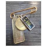 Brass and Metal Keychain with Unique Tags