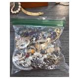 Bag of Mixed Costume Jewelry