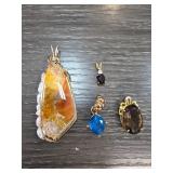 Four Stone Pendants