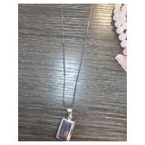 Sterling Chain with Envelope Pendant