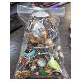 Costume Jewelry Lot in Plastic Bags
