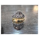 Carolyn Pollack Sterling Silver and Brass Ring