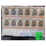 1973 US Christmas Stamp Plate Block Collection