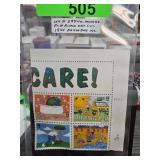 1995 US Earth Day Plate Block Stamp Set