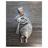 Sterling Silver Kokopelli Pendant