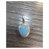 Sterling Silver Oval Pendant