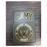 Green U.S. Army Zippo Lighter, Made in USA