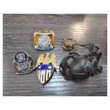 Military-Themed Pins and Badges