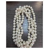 Multi-Strand Faux Pearl Necklace