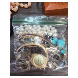 Bagged Collection of Assorted Jewelry