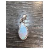 Sterling Silver and Opal Pendant