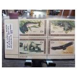 US Wildlife Conservation Block of 4 Stamps