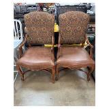 Traditional Armchairs with Patterned Upholstery