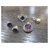Jewelry With Purple and Blue Stones