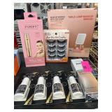Beauty Products and Makeup Mirror