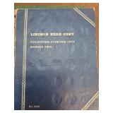 Lincoln Head Cent Collection Starting 1941