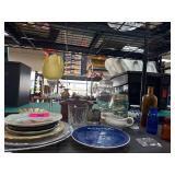 Decorative Plates, Glassware, and Ceramics Lot