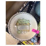 Ceramic Pie Dish With Apple Pie Recipe