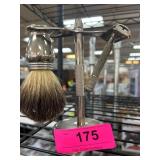Shaving Set with Brush, Razor, and Stand