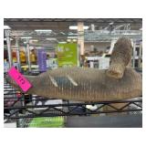 Wooden Duck Decoy With Metal Strip Base
