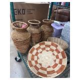 Woven Baskets and Vases
