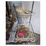 Decorative Metal Basket With Contents